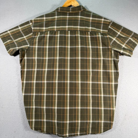 Vintage Anchor Blue Button Up Shirt Mens 2XL Green Plaid Stripes Comfort Y2K - Picture 2 of 11